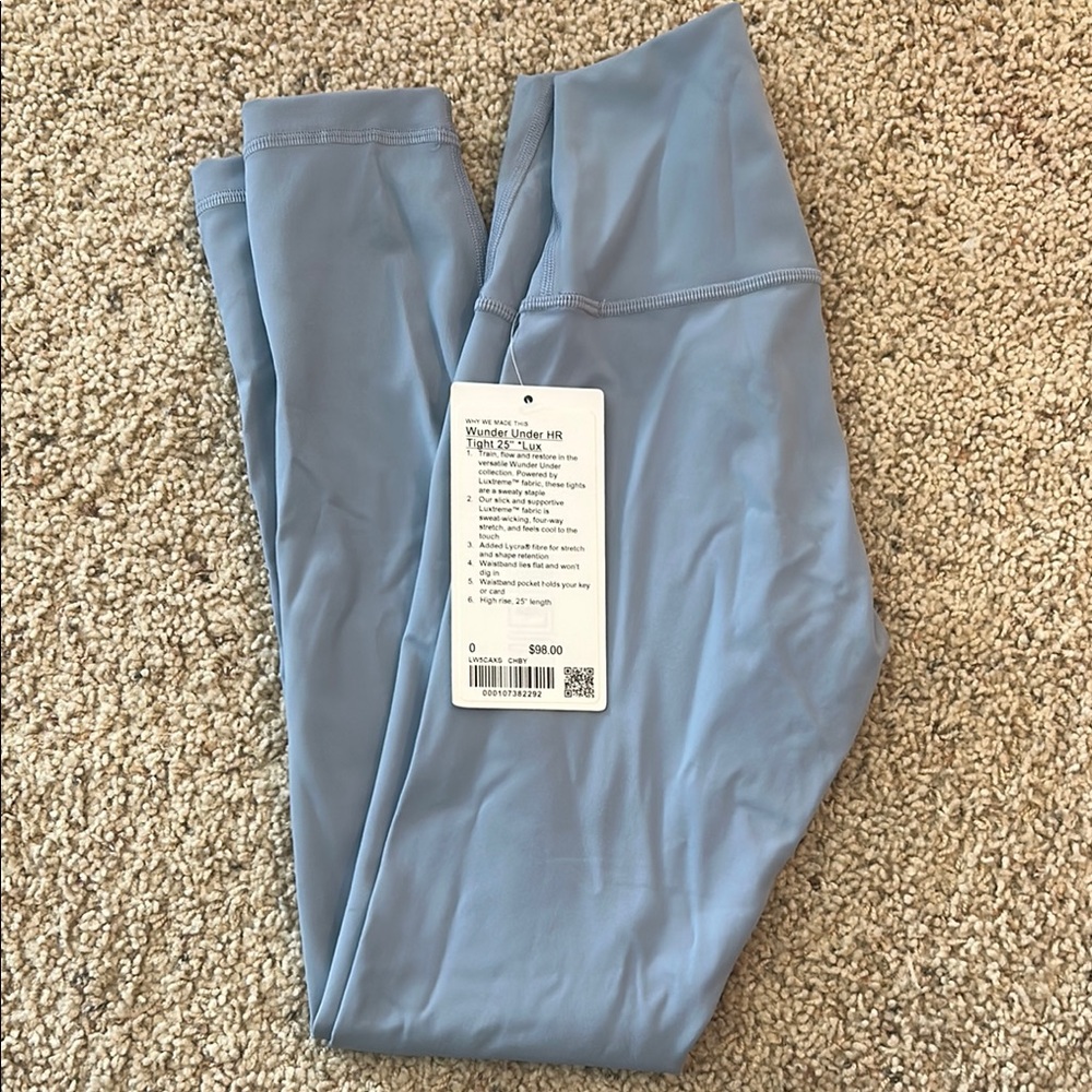 Light Blue High-Waisted Leggings
